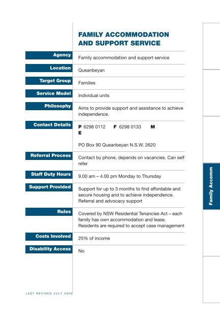 Referral Guide to Emergency Accommodation and Support Services ...