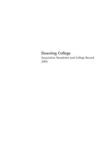 Downing College - University of Cambridge