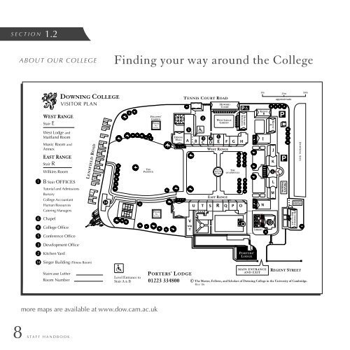 to download a copy of the staff handbook. - Downing College