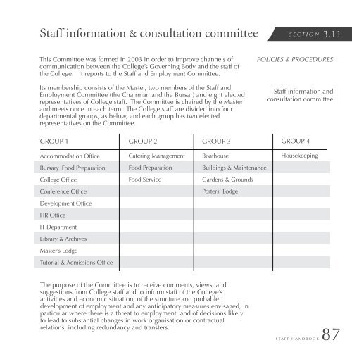 to download a copy of the staff handbook. - Downing College