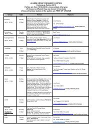 UK party timetable