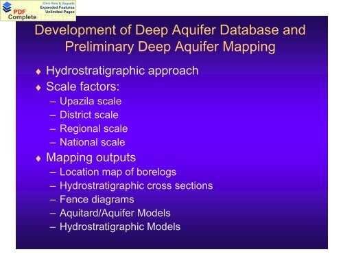 Development of Deep Aquifer Database and Preliminary Deep ...