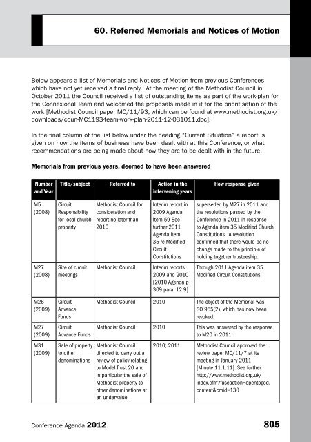 Agenda Volume 3 - Methodist Conference