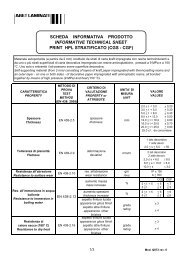 scheda informativa prodotto informative technical sheet print hpl ...