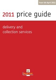 Royal Mail Price Guide