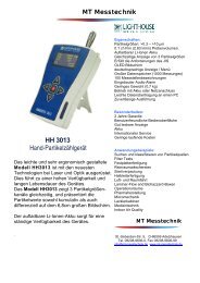 HH 3013 Hand-Partikelzählgerät - MT Messtechnik