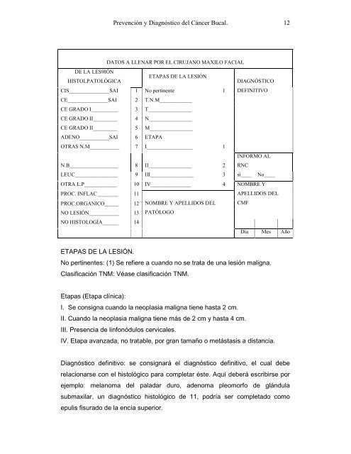 CÁNCER BUCAL. Autores: INTRODUCCIÓN. El diagnóstico de las ...