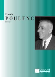 francis poulenc - durand-salabert-eschig