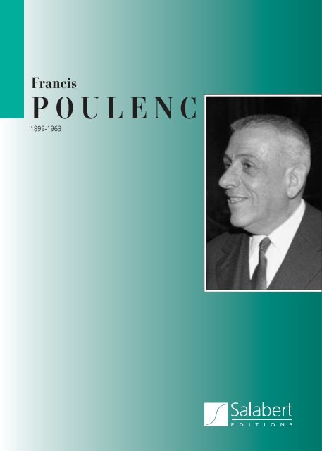 francis poulenc - durand-salabert-eschig