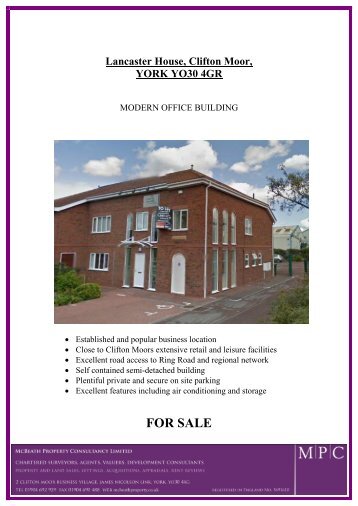 Download Marketing Brochure - PDF - McBeath Property Consultancy