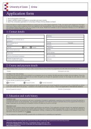 Application form - University of Essex Online