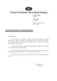 Lettera accompagnamento invio calendario MMD - INformaCIBO