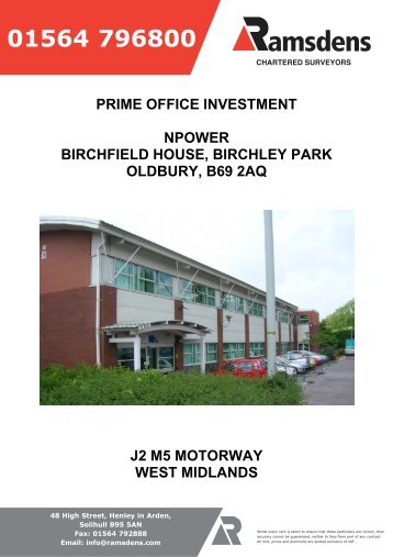 prime office investment npower birchfield house, birchley ... - Propex