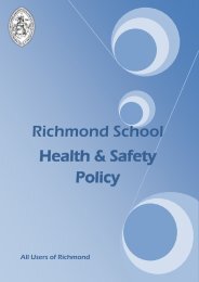 School Health & Safety Policy - Richmond School