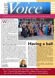 Having a ball - The Robert Napier School