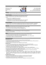 abridged CV - IESE Business School