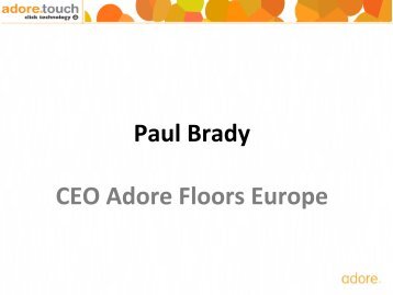 Paul Brady CEO Adore Floors Europe - The Flooring Show