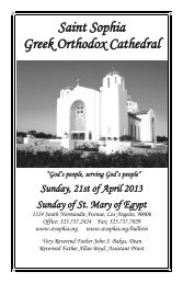 April 21, 2013 - Saint Sophia Greek Orthodox Cathedral