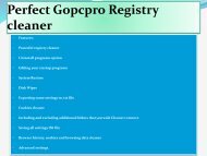 Perfect Gopcpro Registry cleaner