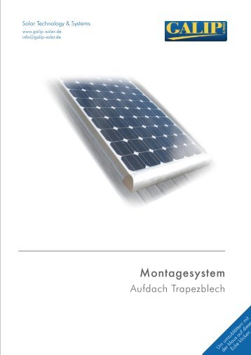 Montage der Solarmodule - bei der GALIP GmbH