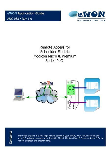Remote Access for Schneider PLCs - eWON wiki