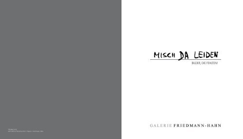 Katalog anzeigen - Galerie Friedmann-Hahn