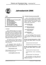 Jahresbericht 2005 - bei der Freiwilligen Feuerwehr Verl