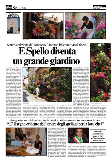 19/06/2011 Il Corriere dell'Umbria - Lo Speciale - Finestre