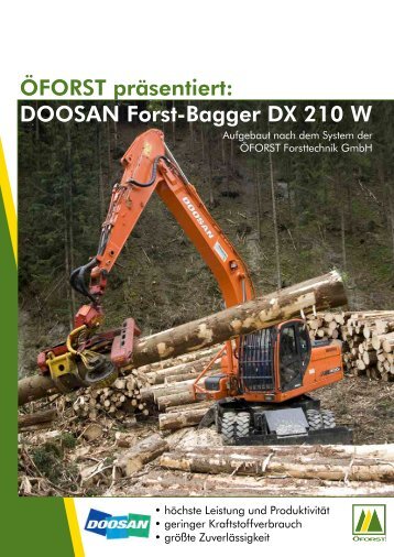 Doosan DX210W Prospekte - Ã–FORST Forsttechnik GmbH