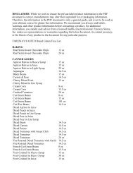 list of gluten free products - Fareway