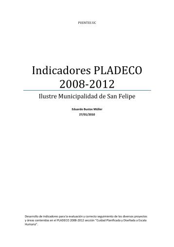 Indicadores PLADECO.pdf - Municipalidad de San Felipe