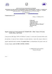 Comunicazione n. 277 Pesaro, 23 febbraio 2012 Ai Docenti Al ...