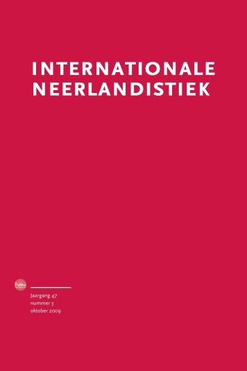 IN 3, oktober 2009 - Internationale Vereniging voor Neerlandistiek