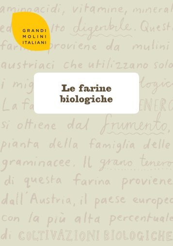 Le farine biologiche - Grandi Molini Italiani