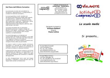 Brochure di presentazione dell' Istituto - Scuola Primaria Longhena