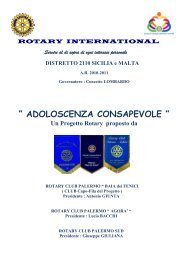 progetto adolescenza consapevole - rotary2110archivio.it