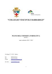 Piano dell'offerta formativa 2012 (pdf) - Collegio Vescovile Barbarigo