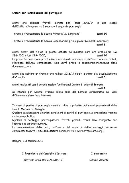 delibera 1314 criteri longhena3 - Scuola Primaria Longhena