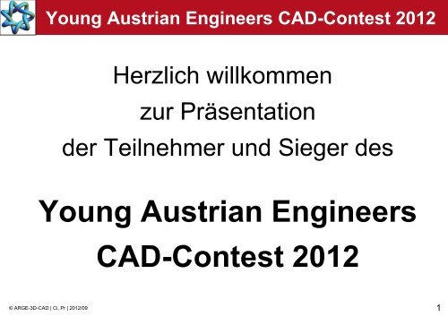 Young Austrian Engineers CAD-Contest 2012 - ARGE 3D-CAD