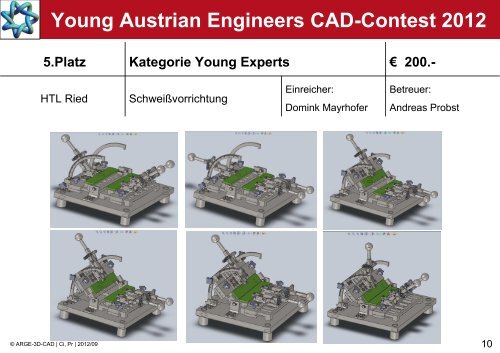 Young Austrian Engineers CAD-Contest 2012 - ARGE 3D-CAD