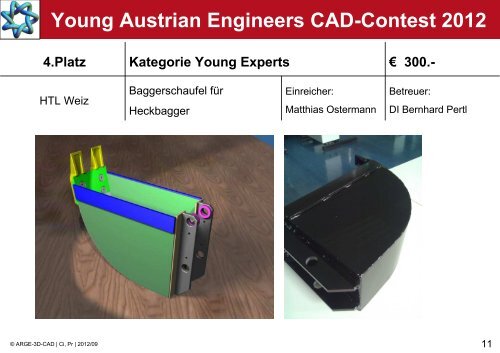 Young Austrian Engineers CAD-Contest 2012 - ARGE 3D-CAD