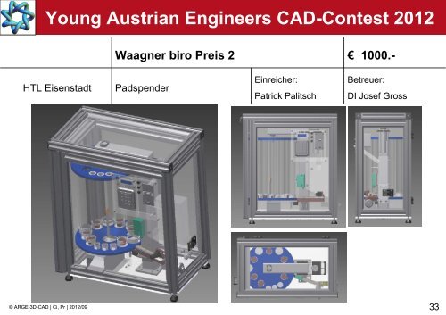 Young Austrian Engineers CAD-Contest 2012 - ARGE 3D-CAD