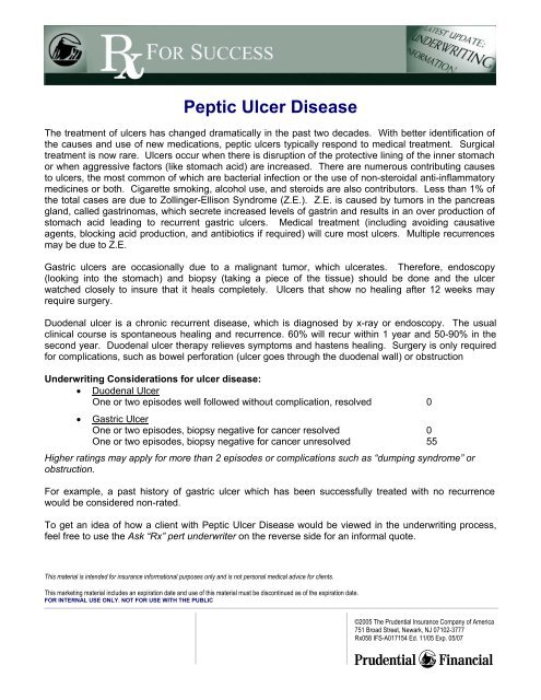 Peptic Ulcer Disease - BSI / Home