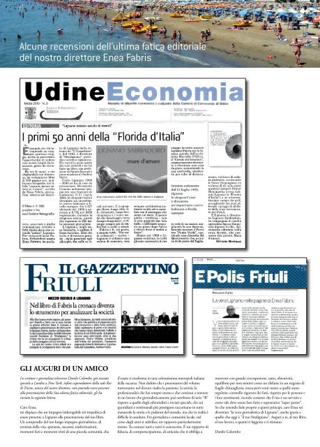 PERIODICO DI VITA BALNEARE