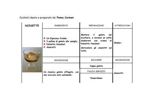 CAFFETTERIA INNOVATIVA le nostre ricette 2008 ... - STRINGHER