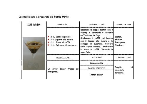 CAFFETTERIA INNOVATIVA le nostre ricette 2008 ... - STRINGHER