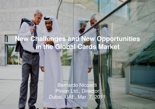 New Challenges and New Opportunities in the ... - Bernardo Nicoletti