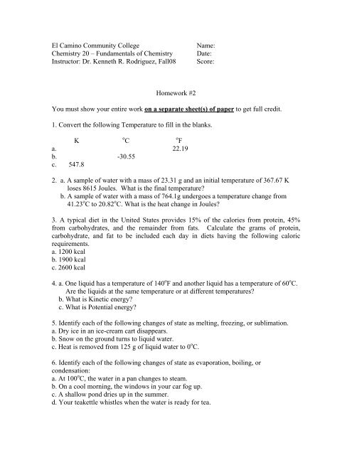 Homework #2