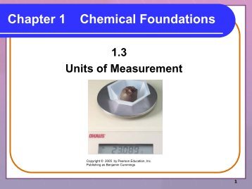 Chapter 1, section 1.3 - Units of Measurement