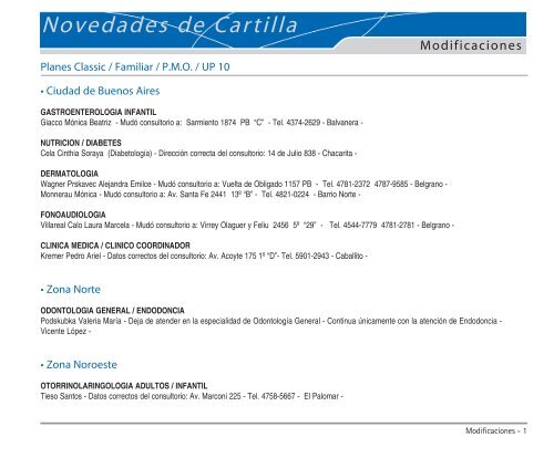 Novedades de Cartilla